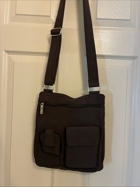 HOBO Dark Brown Men’s Messenger Crossbody Bag